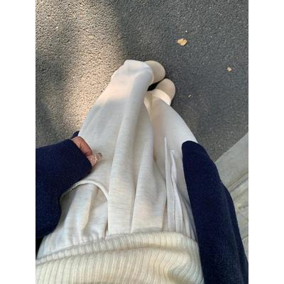 杏色糯米裤巨显瘦专治腿粗屁股大