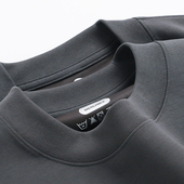 重磅进口液氨新疆长绒棉落肩宽松短袖 T恤抗皱纯色高奢品质打底男