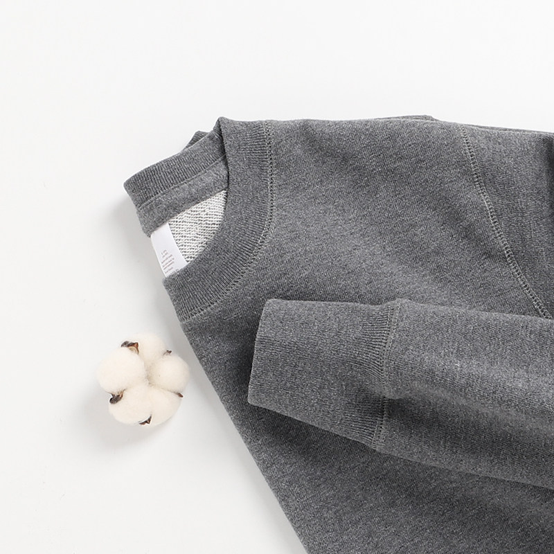 美式复古圆领套头宽松全棉卫衣男重磅纯棉纯色加厚百搭休闲上衣春,男装,卫衣,淘宝优惠券,粉丝福利购,淘宝优惠卷