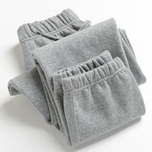 美式 复古全棉秋冬运动束脚收口百搭长裤 重磅加绒加厚纯棉卫裤 男