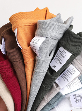 复古多色210g重磅纯棉圆领短袖t恤男 咔叽白色不透男女情侣半袖薄