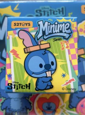 现货52TOYS迪士尼史迪奇Minime系列盲盒萌粒可爱迷你动漫周边手办