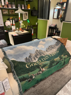 多洛米蒂横版北欧ins风景毯子沙发线毯房间挂毯墙面装饰画diy盖巾