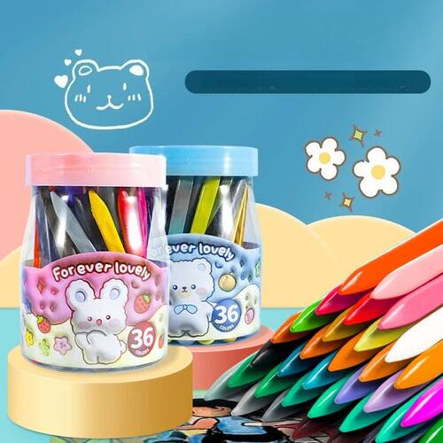 6-36 Colors Plastic Crayons Non-dirty Hand Washable And Eras