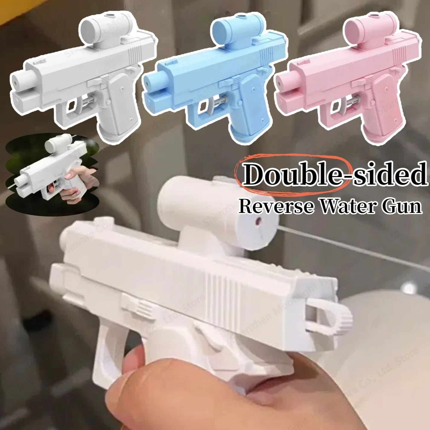 Double-sided Reverse Water Gun Prank Watergun Summer Seaside