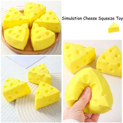 Squeeze Toy Simulation Cheese Squeeze Toys Sticky Soft Decom