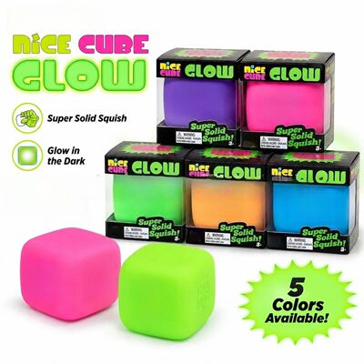Glow Cube Maltose Material Ice Cube Squishy Stress Relief Sl