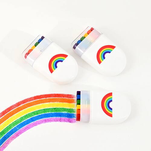 2 Pcs Rainbow Crayon Paint Color Set Birthday Party Colorful