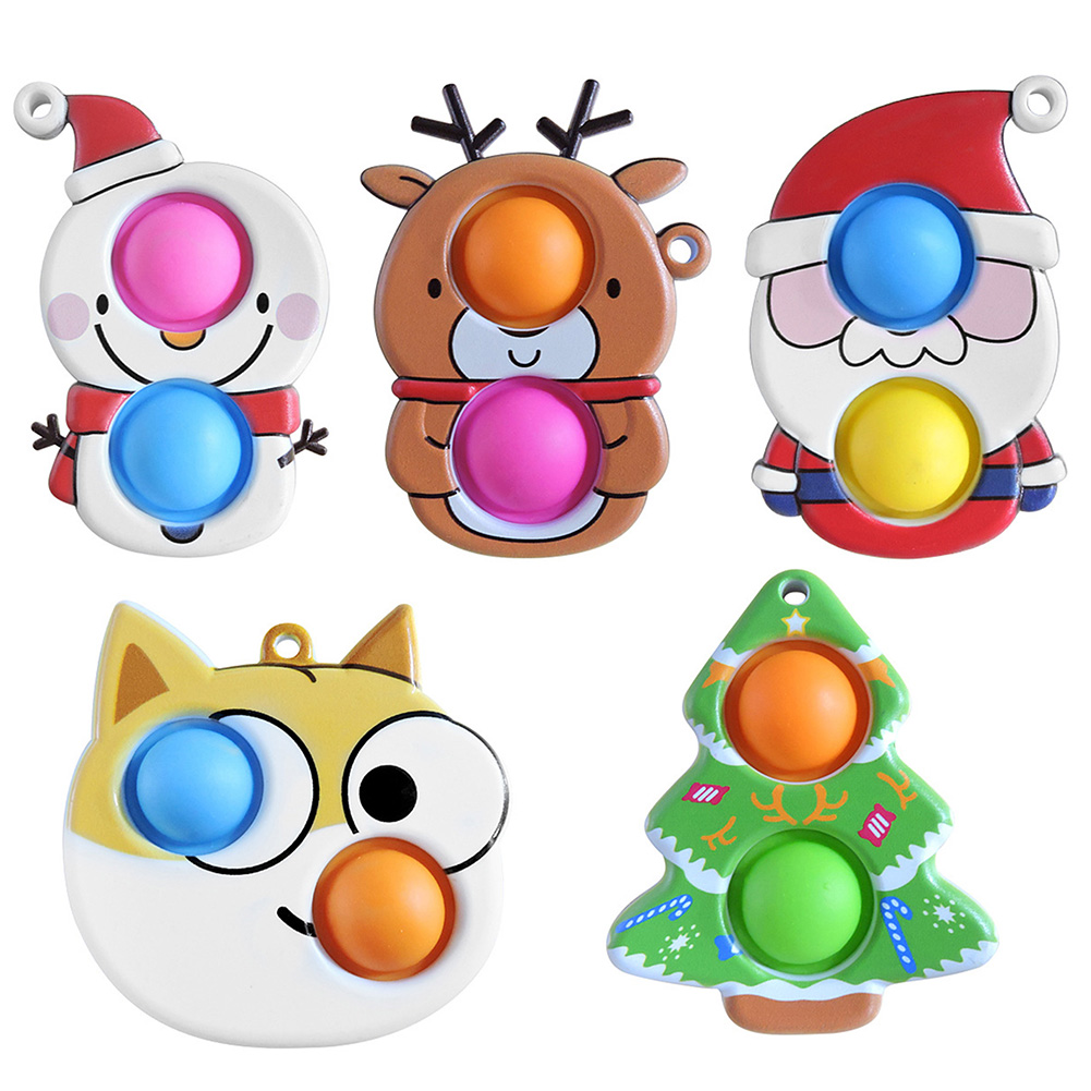 Fidget Toys Push Bubble for Kids Adult Christmas Tree Santa