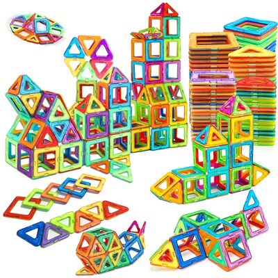 Magnetic Building Blocks DIY Magnets Toys medium size STEM T