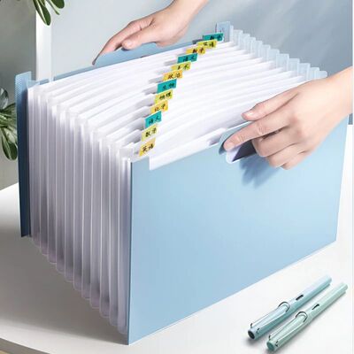12-Pocket A4 Expanding File Folder – Large Capacity Portabl