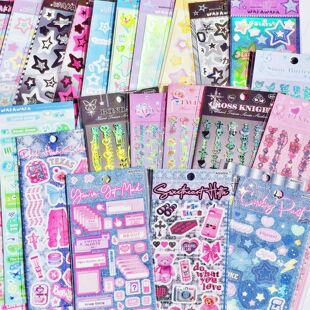 Korean Style Sticker Set For Kpop Photocards, Journaling & T