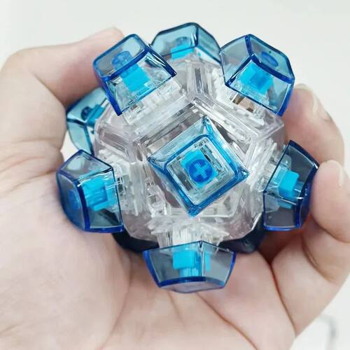 Creative Spherical Keyboard Key Fidget Toy, Anti-Anxiety Sss
