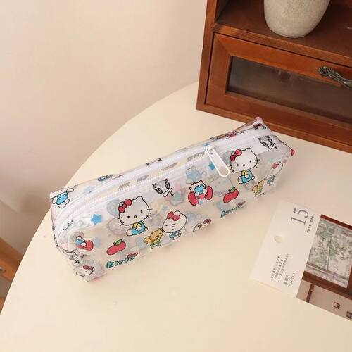 Kawaii Hello Kitty Pencil Case Large Capacity Cute Cartoon P