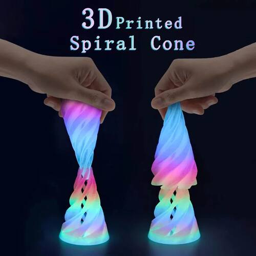 3D Printed?Decoration?Mini?Vortex?Printed?Spiral?Conae?Fidge
