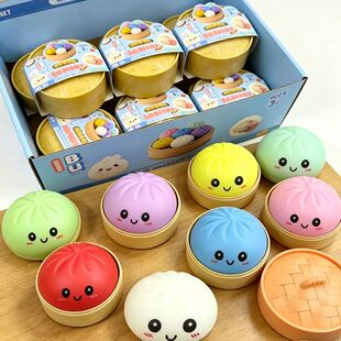 Dumpling Pressure Dumpling Squishies Cute Colorful Bun Toy S