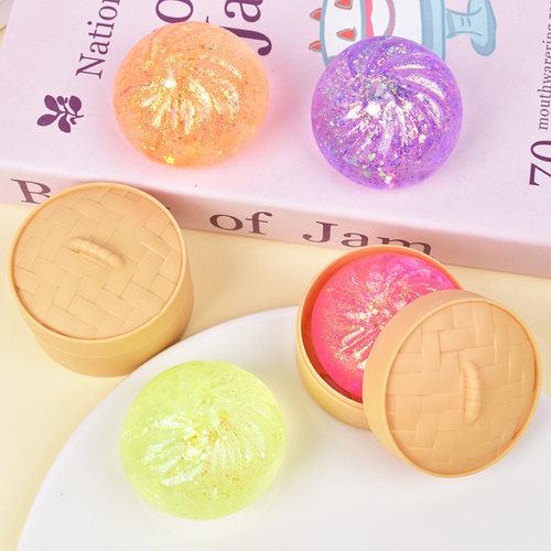 Decompression Gold Powder Small Steamed Stuffed Bun Decompre