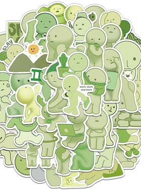 54/108PCS Creative SMISKI Personalized Stickers Decorative W