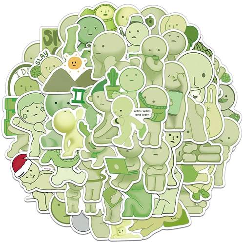 54/108PCS Creative SMISKI Personalized Stickers Decorative W