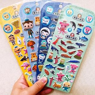 Cartoon Stereo Character Octonauts Sponge Sticke Sheets