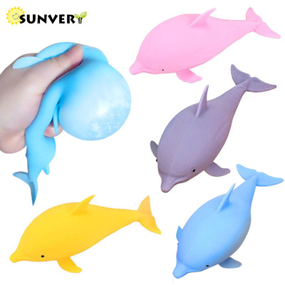 Soft Fidget Toys  Dolphin stress ball Toy tangle Children
