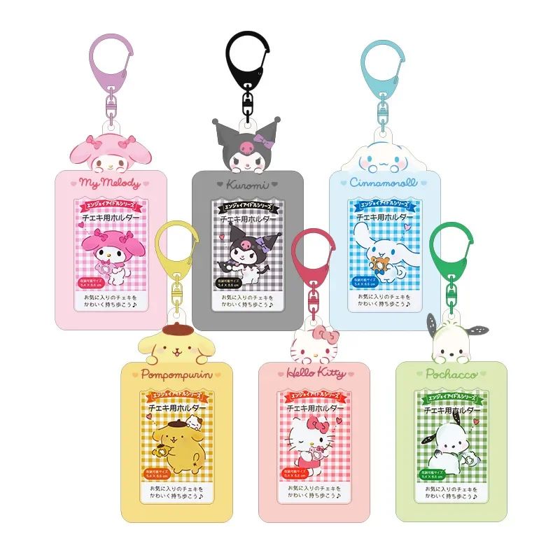 s Kawaii Kuromi Pochacco Hello Kittys Photocard Holder Stude