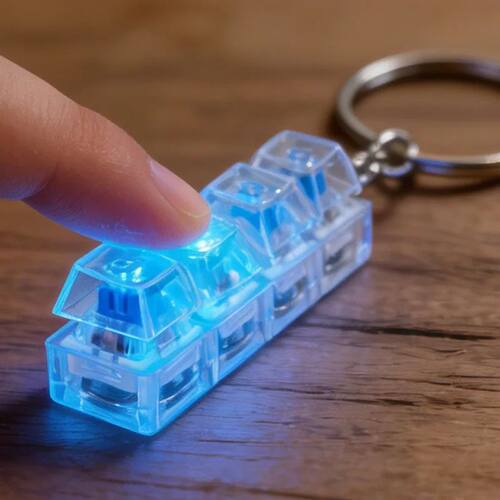 2/4/9 Keys Light Up Keyboard Key Stress Relief Clickable LED