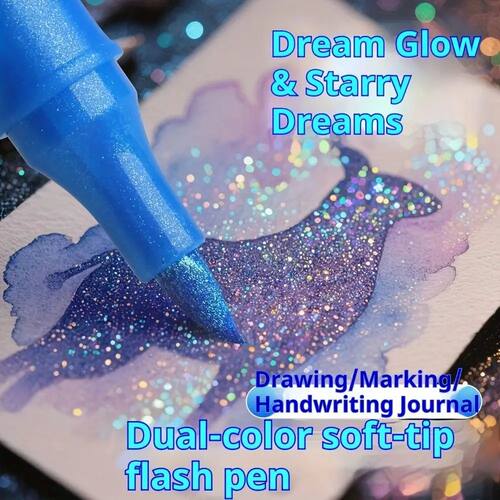 24/48/72/96 Colors Double-Ended Glitter Pens Quickly Dry Col