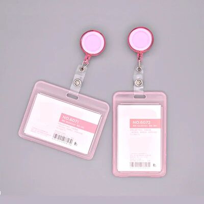 Women Men Card Cover Case Plastic Transparent Business Credi