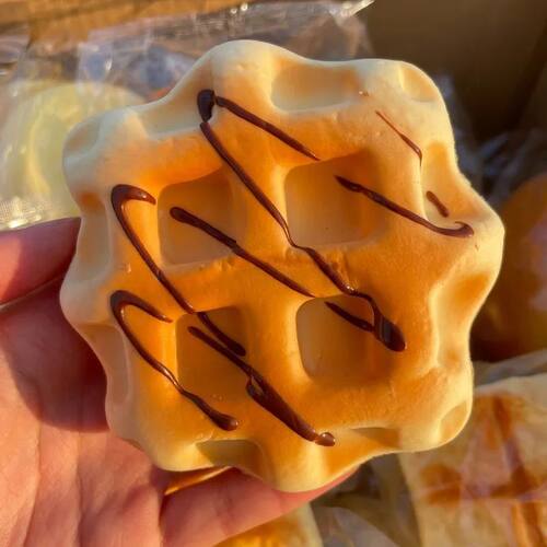 Milk Aroma Waffle Cookies Squeeze Toy Super Soft Bread Fidge