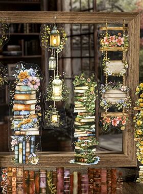 20 pcs Vintage Long strip Stickers pack Decorative Scrapbook