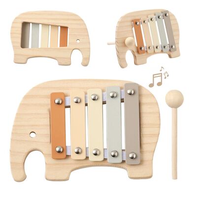 Baby Montessori Toy Cartoon Elephant Percussion Instrument X