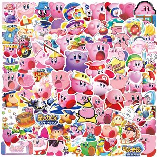 100PCS Kirby Stickers Anime Game Skateboard Fridge Kirby's D