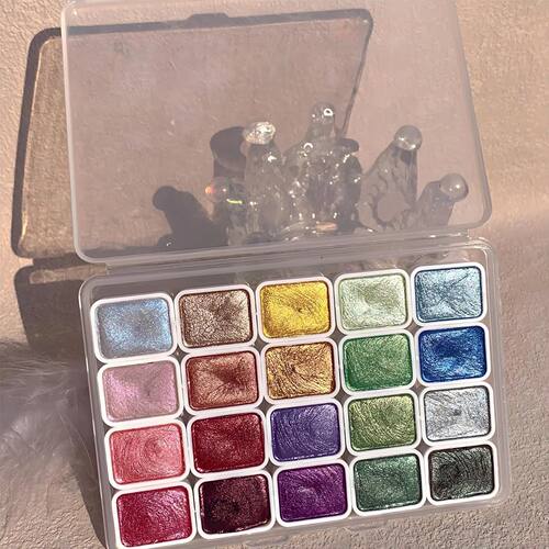 Deluxe 20/48/50/60/100/168-Color Watercolor Paint Set with B