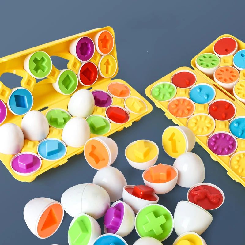 Montessori Games Baby toy Smart Egg Shape Match Puzzle For K