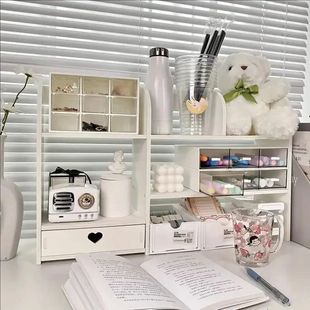 Double-Layer Stationery Organizer Office Desk Accessories Or