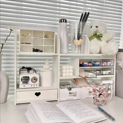 Double-Layer Stationery Organizer Office Desk Accessories Or