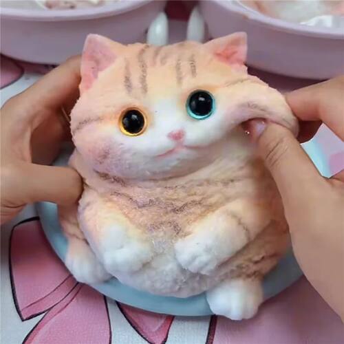 Cute Kawaii Cat Squishy Soft Silicone Stress Relief Squeeze