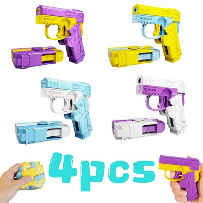 4pcs Fidget Spinners that Convert into Fidget Gun，Fidget Pi