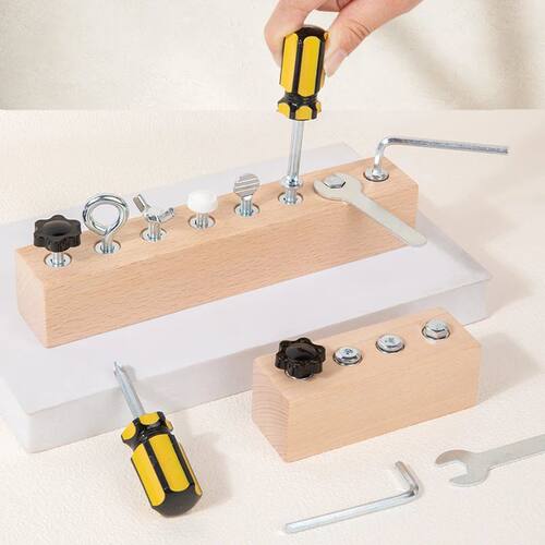 Kids Wooden Screw Nut Disassembly Toy - Early Education Mont
