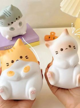 Cute Cat Sss Relief Squishy Toys PU Slow Rising Squeeze Anti