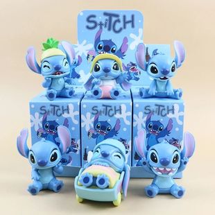 Box Kawaii Car Figure Cake Cartoon Blind Anime Stitch Stich