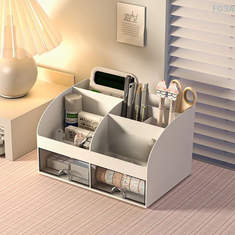 Desktop Organizer With Drawers Desk Organizer Tabletop Makeu
