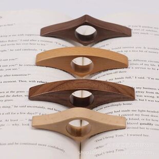 Book Support Page Solid Reading Thumb Holder Finge Wood