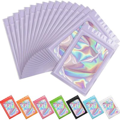 13 Size Thicken Ziplock Bags Holographic Laser Color Plastic