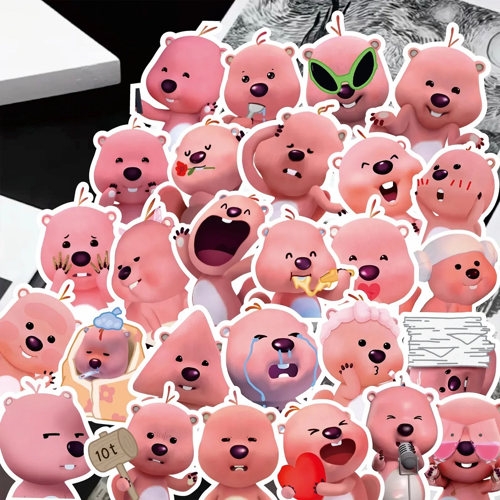 100PCS Cute Loopy Stickers Anime Diary Decal DIY Cartoon Ska