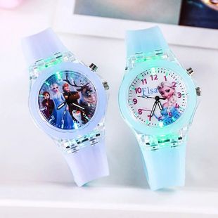 Anime  Frozen Princess Pattern Children Watch Toys Fashion C