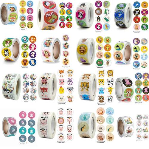 2025 Reward sticker cute cartoon stickers for children holid
