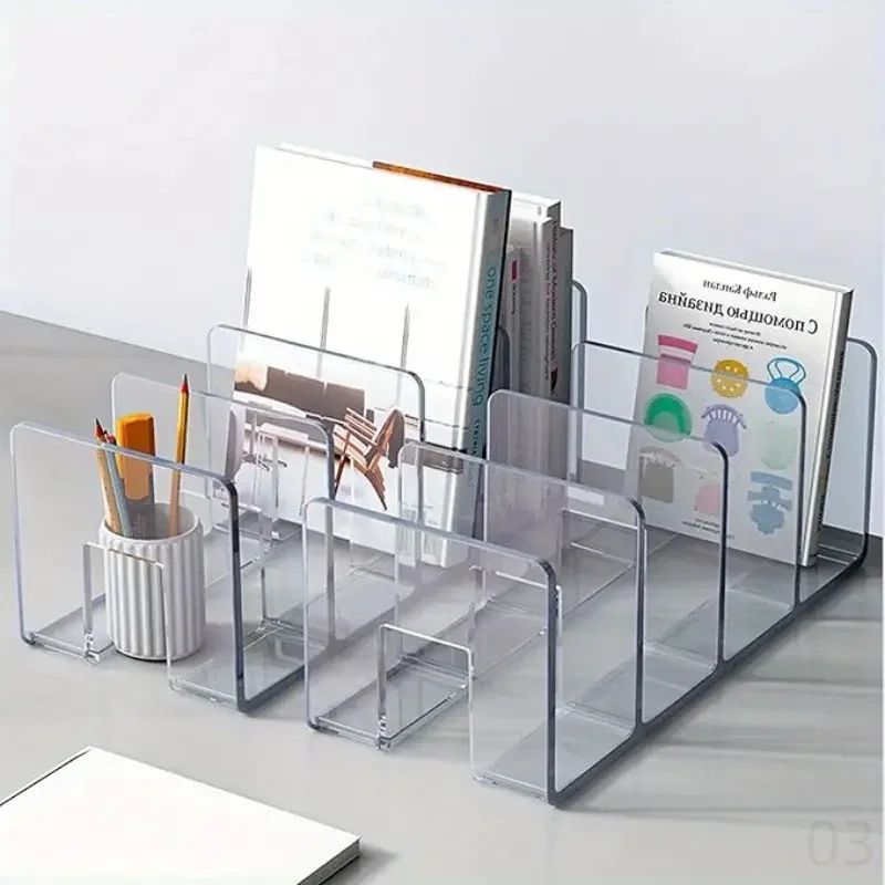 Clear Bag Storage Shelf Divider Acrylic Closet Finishing Div