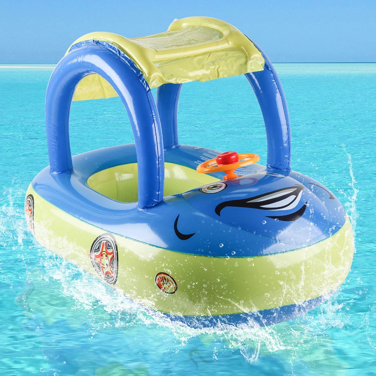 Car shape Toddler pool floats,Baby Swimming ring beach toys,
